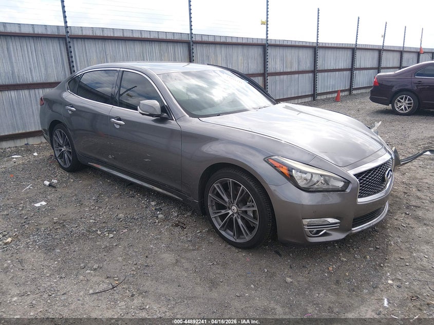 2017 Infiniti Q70 VIN JN1BY1PP3HM170807 IAAI salvage auction — LEFT SIDE, Salvage (Arkansas), sold $1,450 on 2026-07-08 (photo 1)
