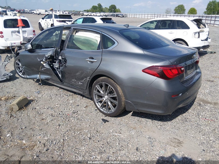 2017 Infiniti Q70 VIN JN1BY1PP3HM170807 IAAI salvage auction — LEFT SIDE, Salvage (Arkansas), sold $1,450 on 2026-07-08 (photo 3)