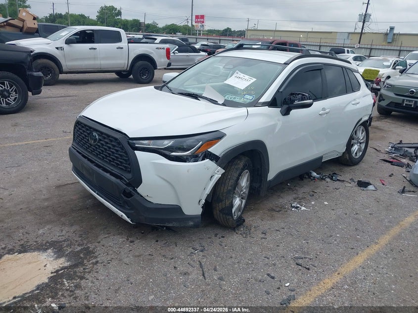 2023 Toyota Corolla cross VIN 7MUCAAAG3PV046608 IAAI salvage auction — FRONT & REAR, Salvage (Texas), sold $4,500 on 2026-07-29 (photo 2)
