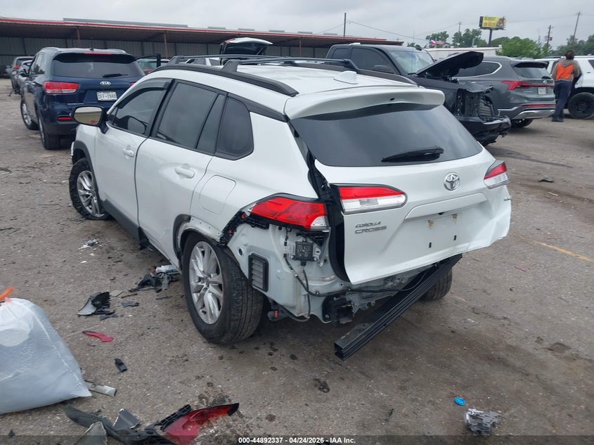 2023 Toyota Corolla cross VIN 7MUCAAAG3PV046608 IAAI salvage auction — FRONT & REAR, Salvage (Texas), sold $4,500 on 2026-07-29 (photo 3)