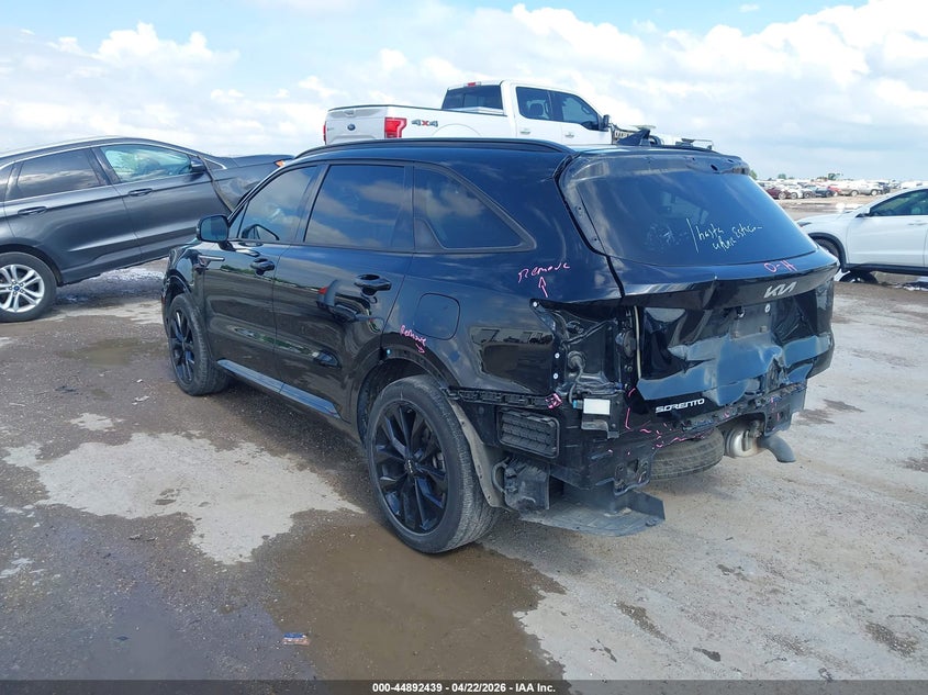 2023 Kia Sorento VIN 5XYRK4LF0PG242168 IAAI salvage auction — REAR END, Original (Texas), sold $9,600 on 2026-07-29 (photo 3)