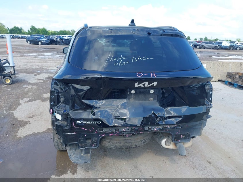 2023 Kia Sorento VIN 5XYRK4LF0PG242168 IAAI salvage auction — REAR END, Original (Texas), sold $9,600 on 2026-07-29 (photo 6)