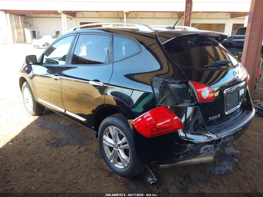 2013 Nissan Rogue VIN JN8AS5MT1DW019292 IAAI salvage auction — REAR END, Salvage Title, sold $625 on 2026-07-29 (photo 3)