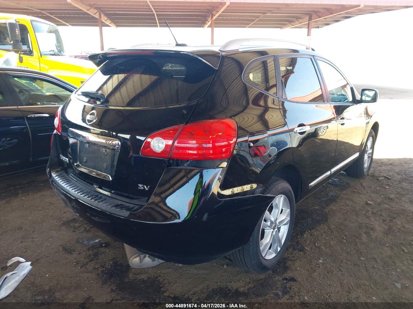 2013 Nissan Rogue VIN JN8AS5MT1DW019292 IAAI salvage auction — REAR END, Salvage Title, sold $625 on 2026-07-29 (photo 4)