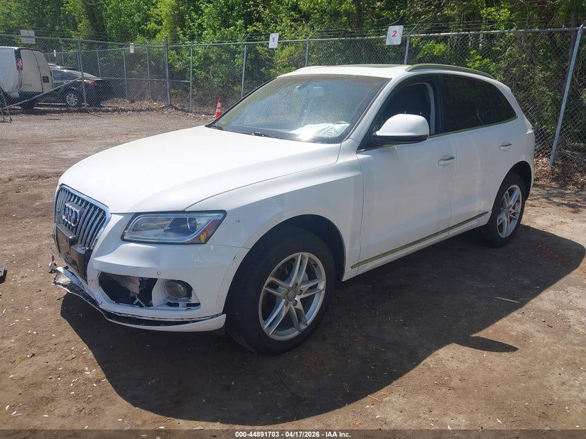 2017 Audi Q5 VIN WA1L2AFP1HA043361 IAAI salvage auction — FRONT END, Salvage - Greater Than 75% (Maryland), sold $2,550 on 2026-07-07 (photo 2)