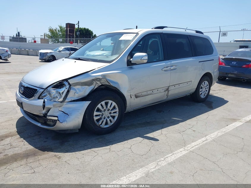 2014 Kia SEDONA VIN KNDMG4C72E6552651 IAAI salvage auction — FRONT END, Salvage (Oregon), sold $1,200 on 2026-07-05 (photo 2)