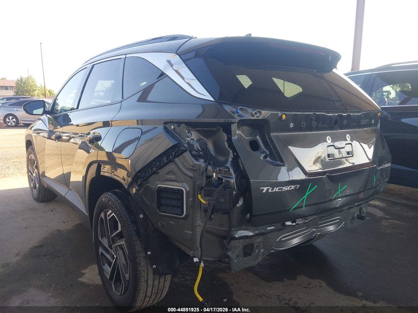 2025 Hyundai Tucson VIN KM8JEDD10SU366628 IAAI salvage auction — REAR END, Salvage Title, sold $17,500 on 2026-07-21 (photo 3)