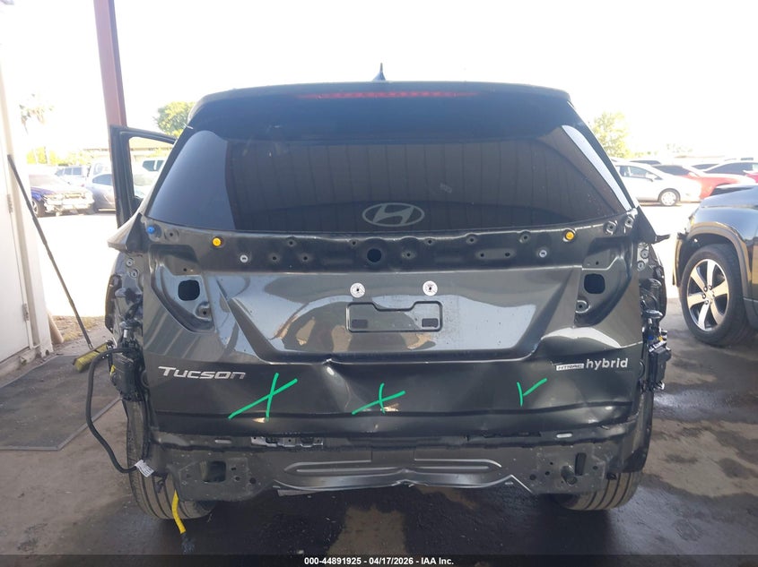 2025 Hyundai Tucson VIN KM8JEDD10SU366628 IAAI salvage auction — REAR END, Salvage Title, sold $17,500 on 2026-07-21 (photo 6)