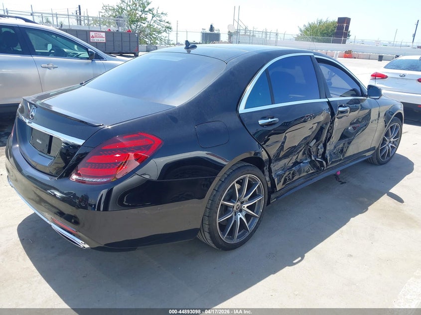 2018 Mercedes-benz S-klasse VIN WDDUG8DB8JA380049 IAAI salvage auction — SIDE, Salvage (California), sold $25,325 on 2026-08-19 (photo 4)