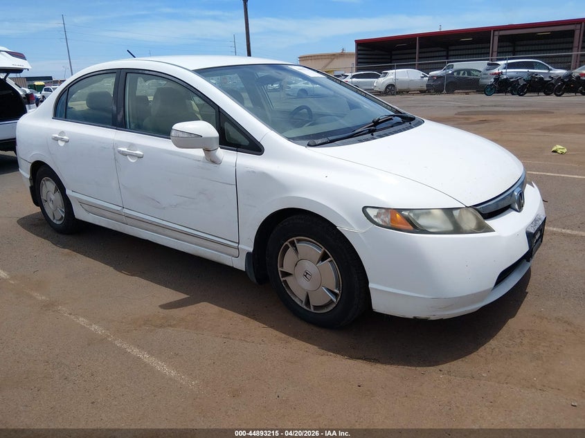 2008 Honda Civic VIN JHMFA36248S013205 IAAI salvage auction — LEFT FRONT, Clear (Hawaii), sold $800 on 2026-07-07 (photo 1)