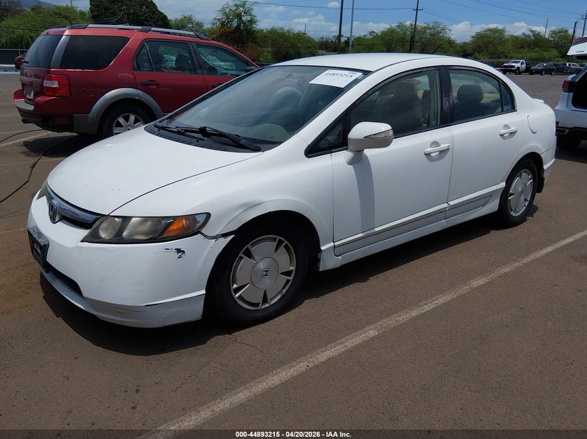 2008 Honda Civic VIN JHMFA36248S013205 IAAI salvage auction — LEFT FRONT, Clear (Hawaii), sold $800 on 2026-07-07 (photo 2)