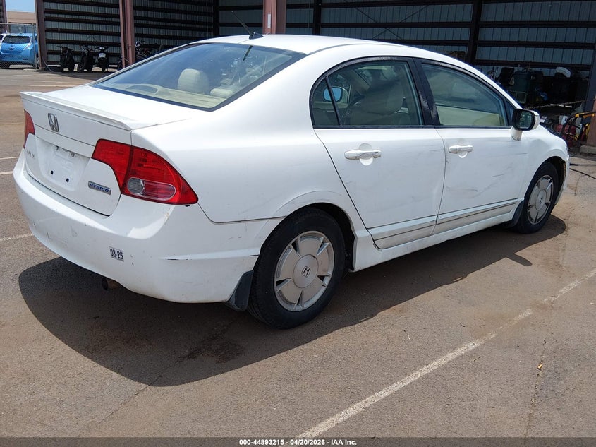 2008 Honda Civic VIN JHMFA36248S013205 IAAI salvage auction — LEFT FRONT, Clear (Hawaii), sold $800 on 2026-07-07 (photo 4)