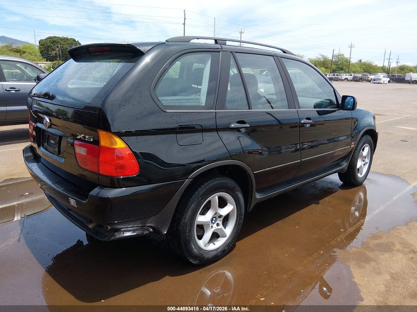 2002 BMW X5 VIN 5UXFA53512LP57257 IAAI salvage auction — LEFT FRONT, Clear (Hawaii), sold $300 on 2026-07-07 (photo 4)
