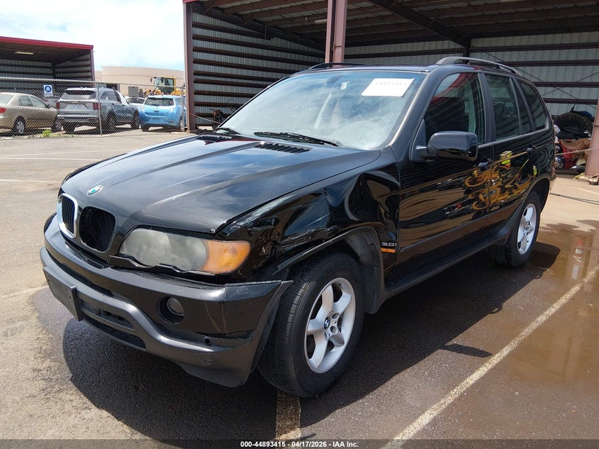 2002 BMW X5 VIN 5UXFA53512LP57257 IAAI salvage auction — LEFT FRONT, Clear (Hawaii), sold $300 on 2026-07-07 (photo 6)