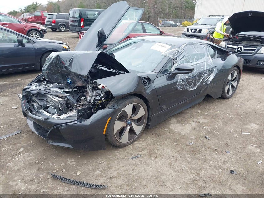 2015 BMW I8 VIN WBY2Z2C54FV391830 IAAI salvage auction — FRONT END, Salvage Title, sold $9,800 on 2026-07-14 (photo 2)
