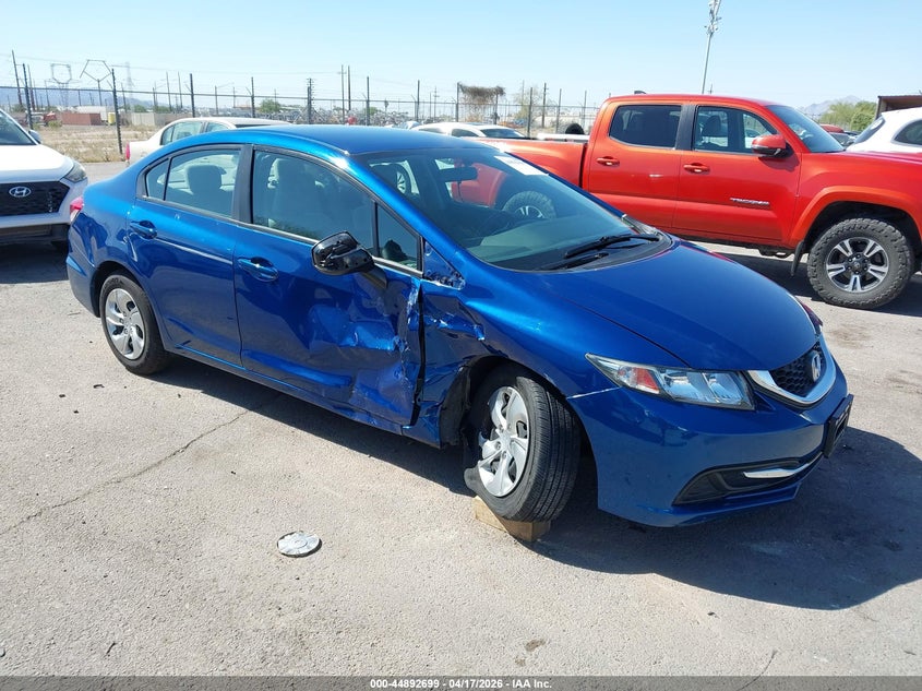 2013 Honda Civic VIN 19XFB2F5XDE273026 IAAI salvage auction — RIGHT FRONT, Salvage Title, sold $2,175 on 2026-07-09 (photo 1)