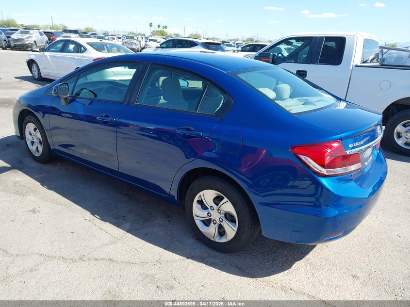 2013 Honda Civic VIN 19XFB2F5XDE273026 IAAI salvage auction — RIGHT FRONT, Salvage Title, sold $2,175 on 2026-07-09 (photo 3)