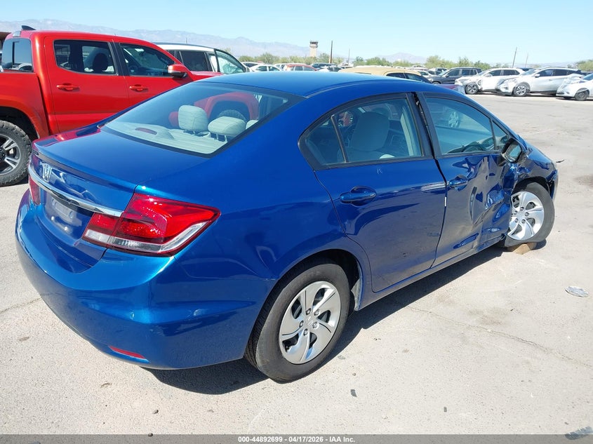 2013 Honda Civic VIN 19XFB2F5XDE273026 IAAI salvage auction — RIGHT FRONT, Salvage Title, sold $2,175 on 2026-07-09 (photo 4)