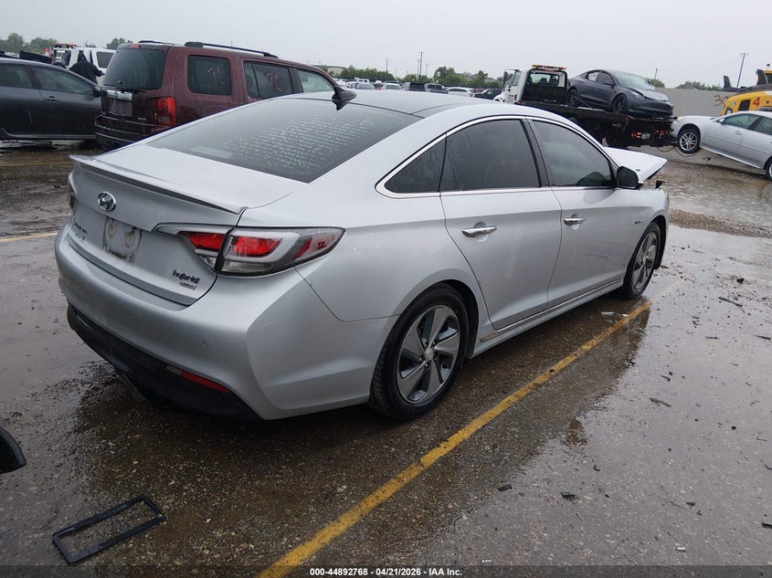 2017 Hyundai Sonata VIN KMHE34L31HA067170 IAAI salvage auction — FRONT END, Original (Texas), sold $1,125 on 2026-07-08 (photo 4)