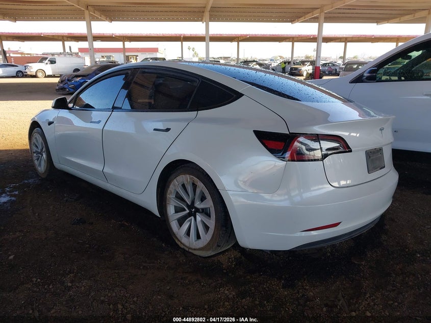 2023 Tesla Model 3 VIN 5YJ3E1EA1PF550874 IAAI salvage auction — RIGHT SIDE, Salvage Title, sold $4,400 on 2026-07-30 (photo 3)