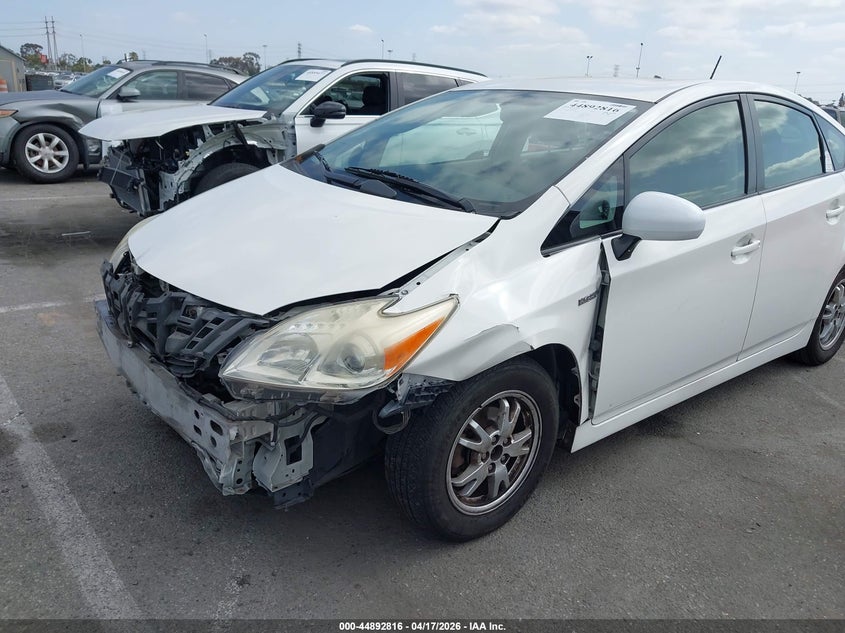 2011 Toyota Prius VIN JTDKN3DU6B1414146 IAAI salvage auction — LEFT FRONT, Salvage (California), sold $1,100 on 2026-07-23 (photo 6)
