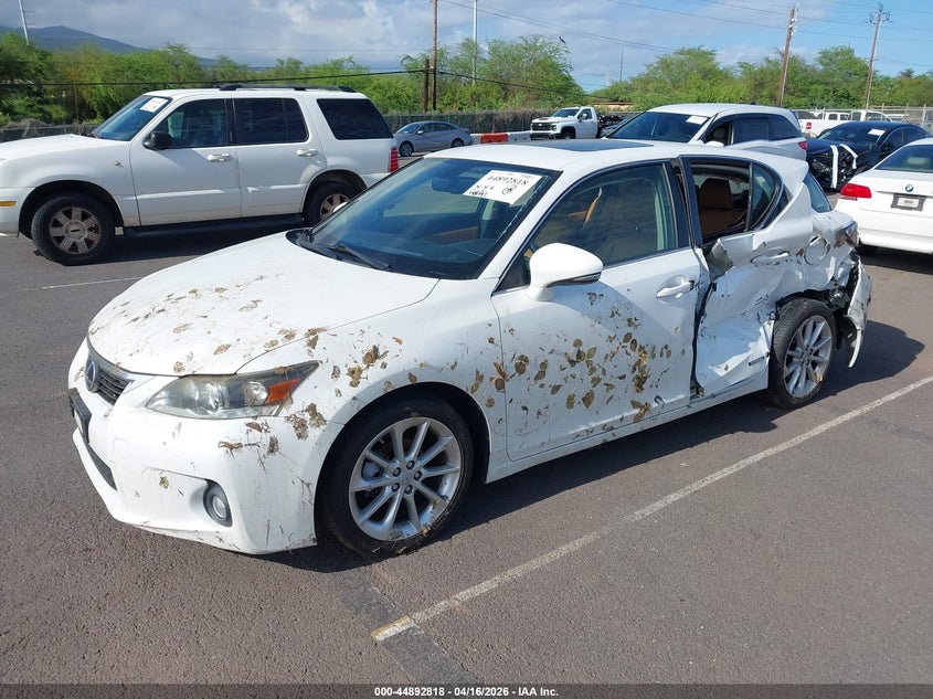 2012 Lexus Ct VIN JTHKD5BH6C2103637 IAAI salvage auction — SIDE, Salvage (Hawaii), sold $125 on 2026-07-28 (photo 2)