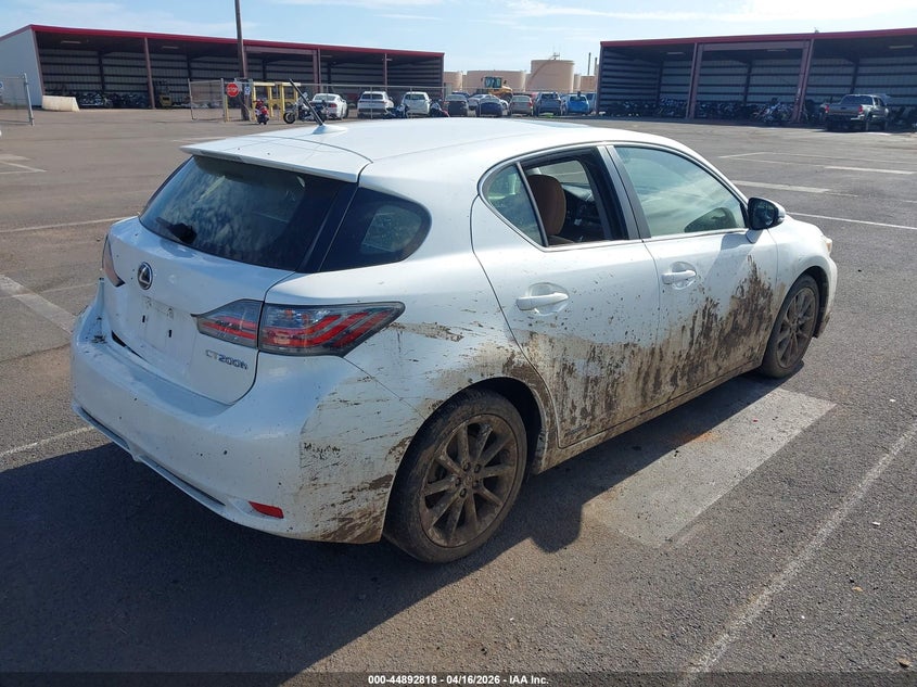 2012 Lexus Ct VIN JTHKD5BH6C2103637 IAAI salvage auction — SIDE, Salvage (Hawaii), sold $125 on 2026-07-28 (photo 4)