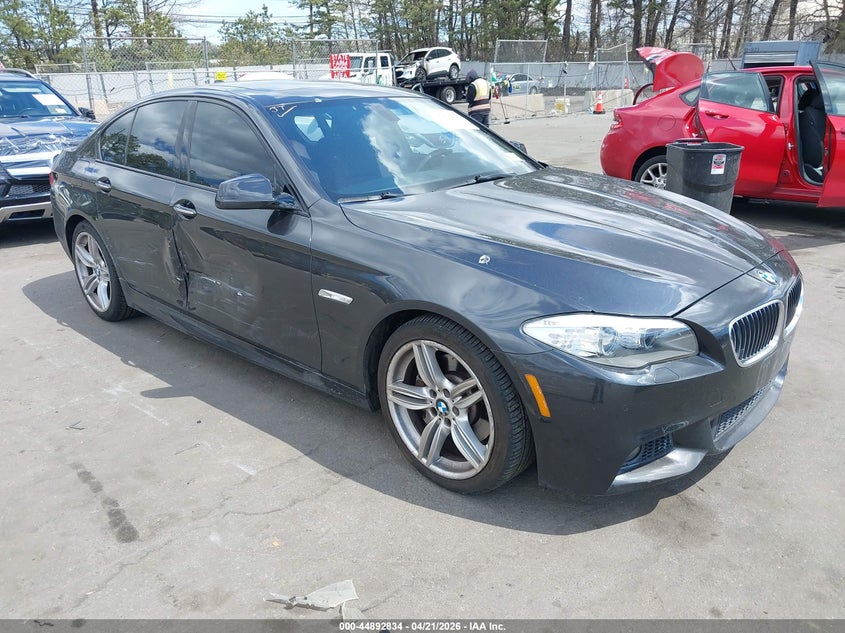 2013 BMW 5er VIN WBAFR7C51DC821240 IAAI salvage auction — SIDE, Mv-907A (New York), sold $2,450 on 2026-07-26 (photo 1)