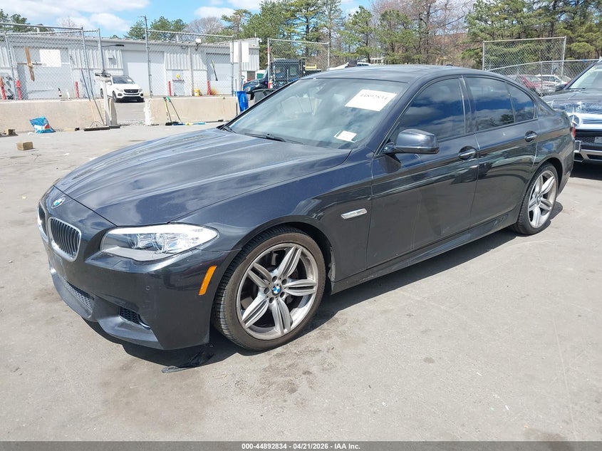 2013 BMW 5er VIN WBAFR7C51DC821240 IAAI salvage auction — SIDE, Mv-907A (New York), sold $2,450 on 2026-07-26 (photo 2)