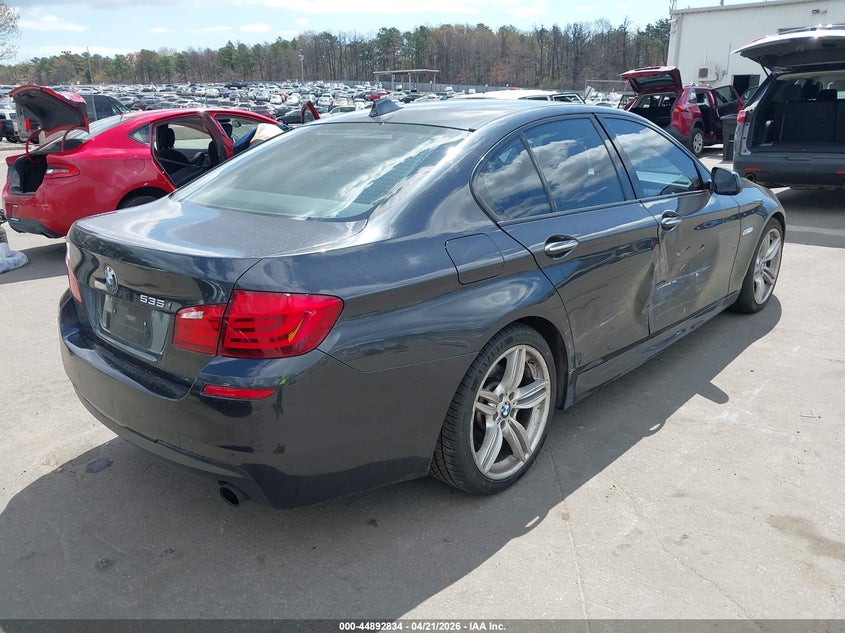 2013 BMW 5er VIN WBAFR7C51DC821240 IAAI salvage auction — SIDE, Mv-907A (New York), sold $2,450 on 2026-07-26 (photo 4)