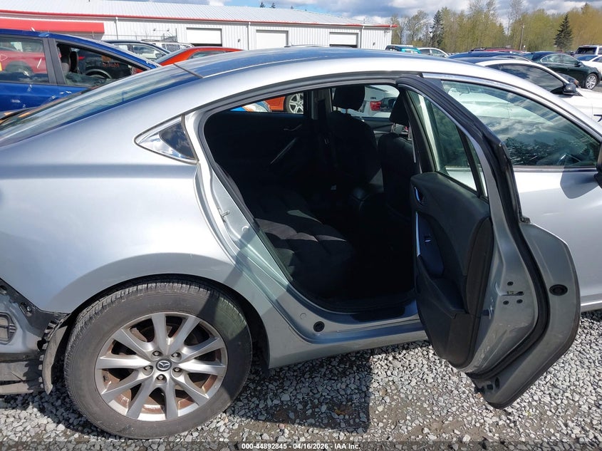 2016 Mazda 6 VIN JM1GJ1U55G1480385 IAAI salvage auction — REAR END, Salvage Title, sold $850 on 2026-09-24 (photo 8)