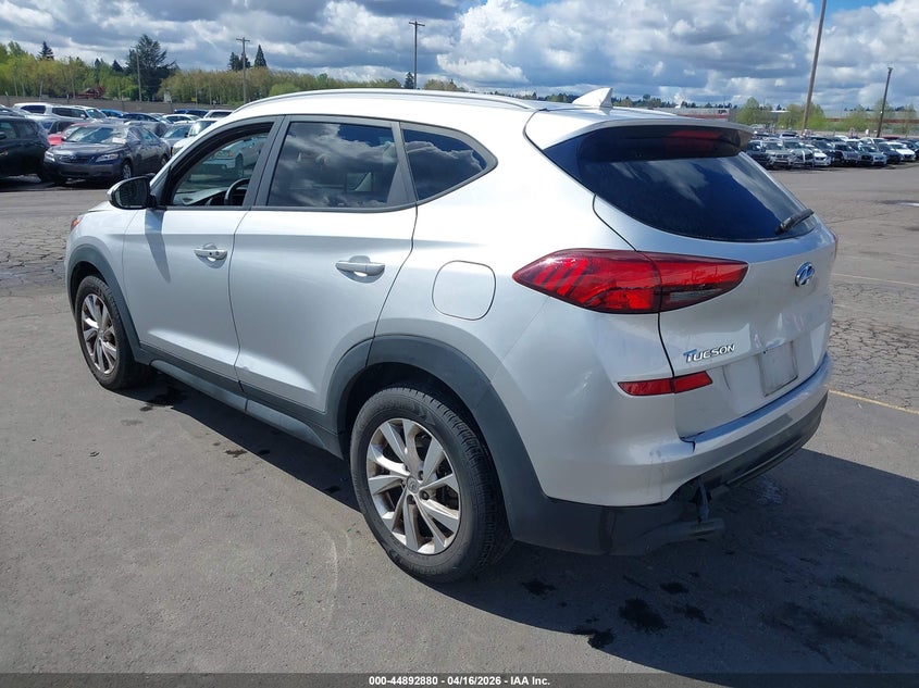 2019 Hyundai Tucson VIN KM8J3CA48KU031681 IAAI salvage auction — FRONT & REAR, Salvage (Oregon), sold $3,500 on 2026-07-09 (photo 3)