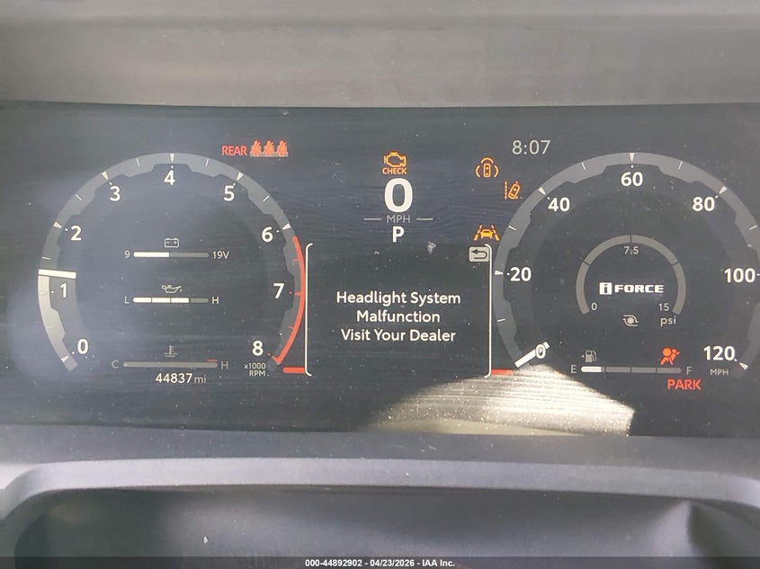 2024 Toyota Tacoma VIN 3TMLB5JN9RM047939 IAAI salvage auction — FRONT & REAR, Salvage Title, sold $18,900 on 2026-07-09 (photo 7)