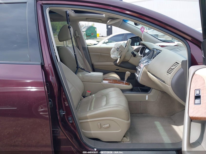 2014 Nissan Murano VIN JN8AZ1MW4EW509676 IAAI salvage auction — FRONT END, Salvage Title, sold $825 on 2026-07-08 (photo 5)