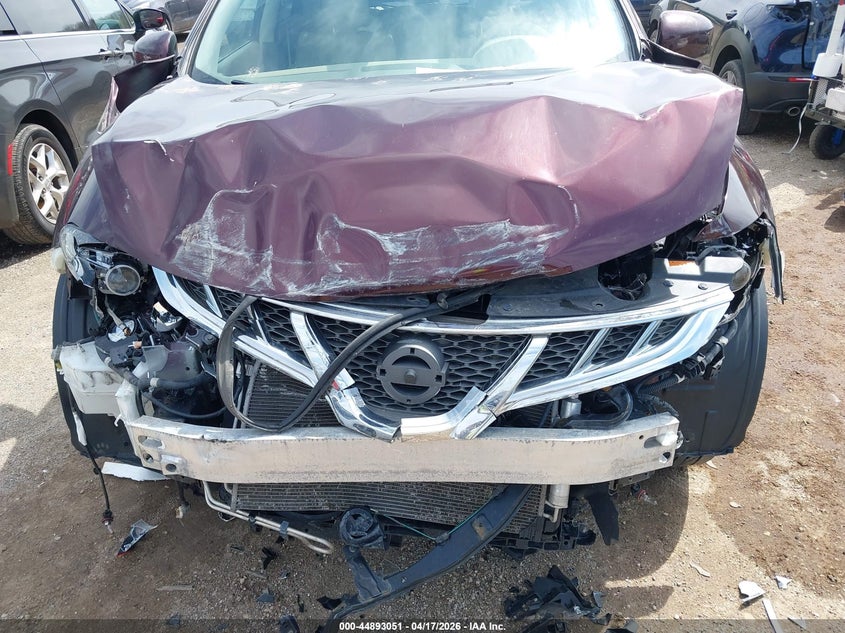2014 Nissan Murano VIN JN8AZ1MW4EW509676 IAAI salvage auction — FRONT END, Salvage Title, sold $825 on 2026-07-08 (photo 6)