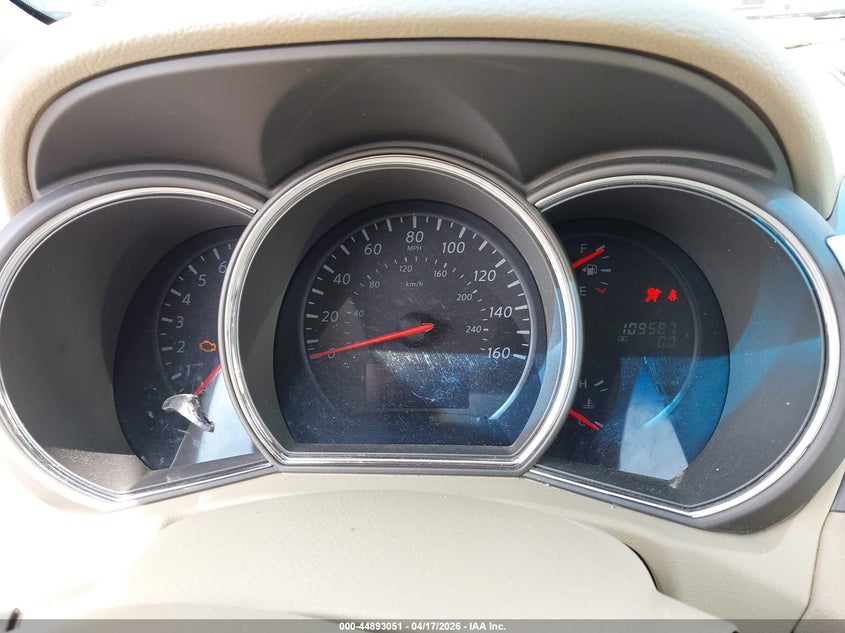 2014 Nissan Murano VIN JN8AZ1MW4EW509676 IAAI salvage auction — FRONT END, Salvage Title, sold $825 on 2026-07-08 (photo 7)