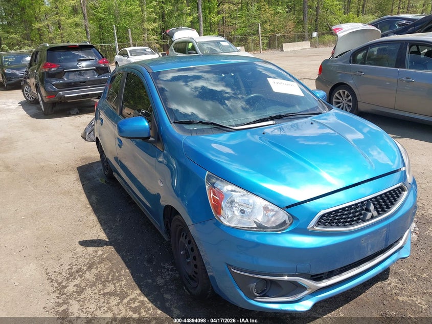 2019 Mitsubishi Mirage VIN ML32A3HJ5KH014908 IAAI salvage auction — REAR END, Salvage Title, sold $650 on 2026-07-11 (photo 1)