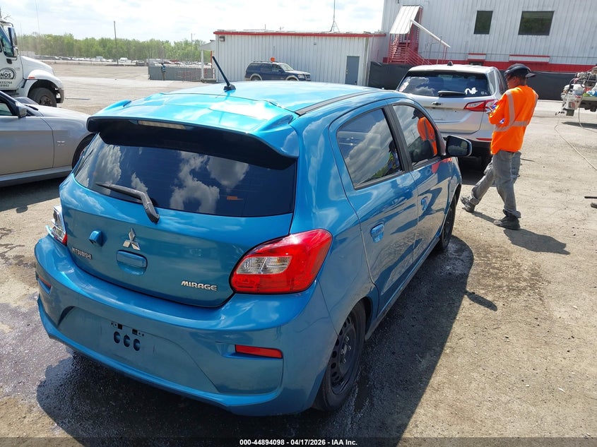 2019 Mitsubishi Mirage VIN ML32A3HJ5KH014908 IAAI salvage auction — REAR END, Salvage Title, sold $650 on 2026-07-11 (photo 4)