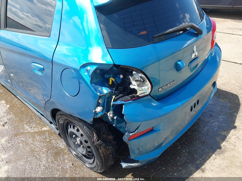 2019 Mitsubishi Mirage VIN ML32A3HJ5KH014908 IAAI salvage auction — REAR END, Salvage Title, sold $650 on 2026-07-11 (photo 6)