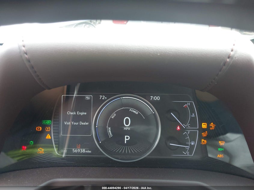 2019 Lexus ES VIN JTHB21B10K2024206 IAAI salvage auction — FRONT END, Clear (Oklahoma), sold $8,250 on 2026-07-22 (photo 7)