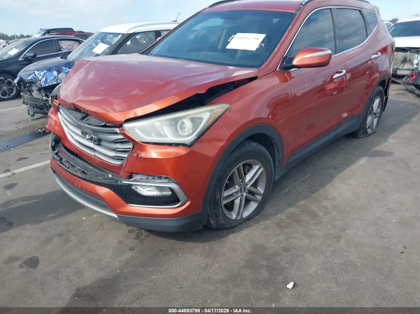 2017 Hyundai Santa fe VIN 5XYZU3LB5HG417792 IAAI salvage auction — FRONT END, Salvage Title, sold $2,050 on 2026-07-29 (photo 2)