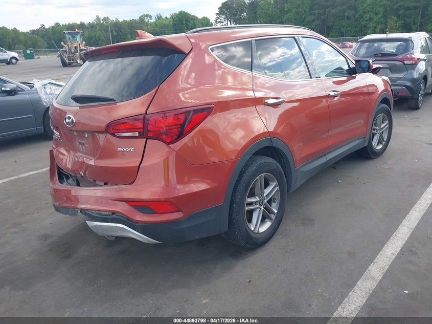 2017 Hyundai Santa fe VIN 5XYZU3LB5HG417792 IAAI salvage auction — FRONT END, Salvage Title, sold $2,050 on 2026-07-29 (photo 4)