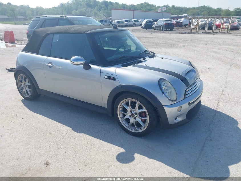 2007 Mini Cooper VIN WMWRH33527TL95524 IAAI salvage auction — LEFT REAR, Salvage (Illinois), sold $325 on 2026-07-07 (photo 1)