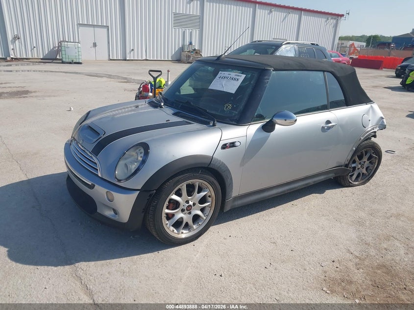 2007 Mini Cooper VIN WMWRH33527TL95524 IAAI salvage auction — LEFT REAR, Salvage (Illinois), sold $325 on 2026-07-07 (photo 2)