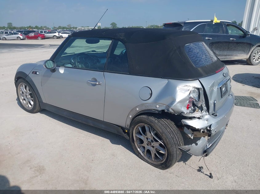 2007 Mini Cooper VIN WMWRH33527TL95524 IAAI salvage auction — LEFT REAR, Salvage (Illinois), sold $325 on 2026-07-07 (photo 3)