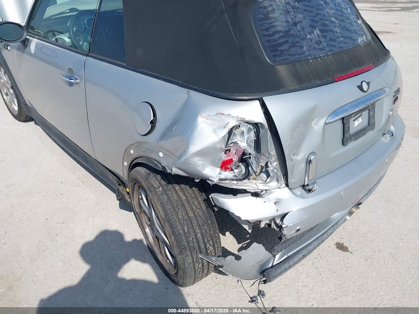 2007 Mini Cooper VIN WMWRH33527TL95524 IAAI salvage auction — LEFT REAR, Salvage (Illinois), sold $325 on 2026-07-07 (photo 6)