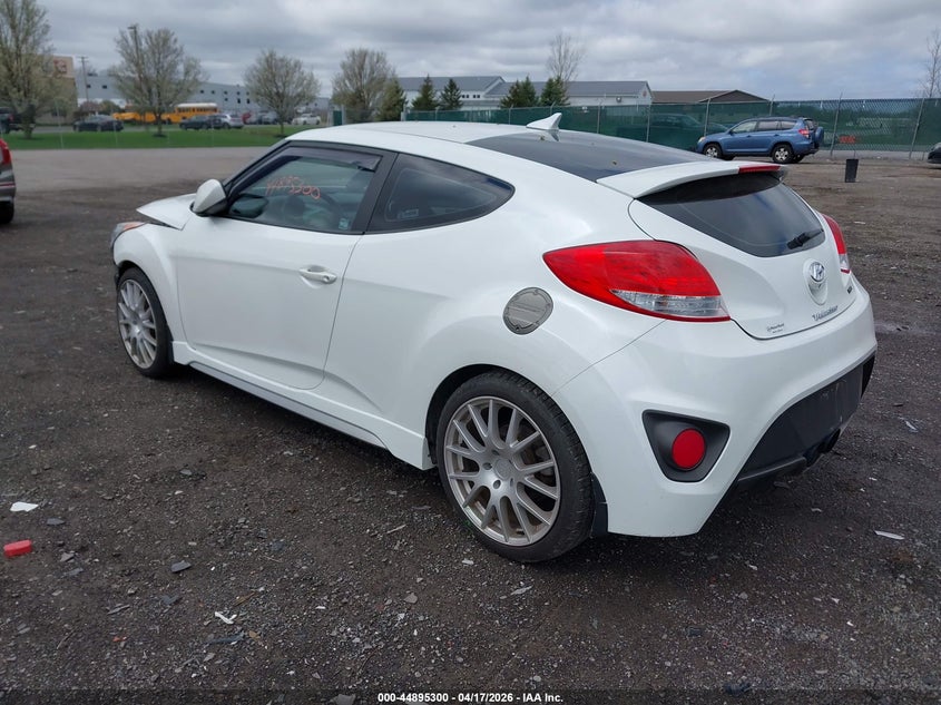 2016 Hyundai Veloster VIN KMHTC6AE6GU295296 IAAI salvage auction — FRONT END, Salvage Title, sold $650 on 2026-07-07 (photo 3)