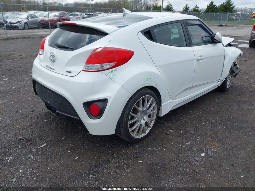 2016 Hyundai Veloster VIN KMHTC6AE6GU295296 IAAI salvage auction — FRONT END, Salvage Title, sold $650 on 2026-07-07 (photo 4)