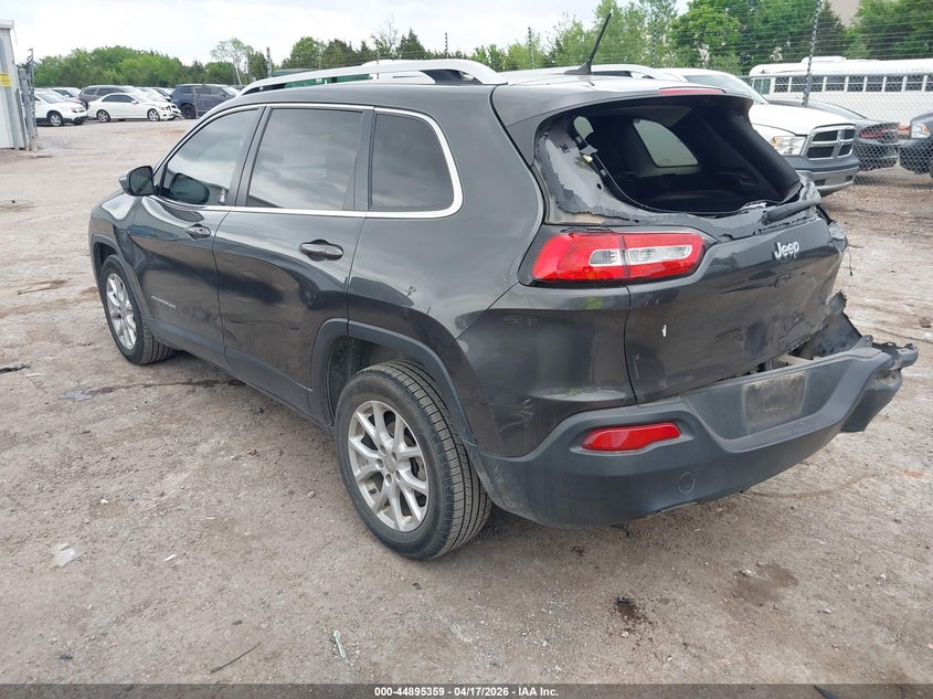 2015 Jeep Cherokee VIN 1C4PJLCBXFW720423 IAAI salvage auction — RIGHT REAR, Clear (Oklahoma), sold $25 on 2026-10-26 (photo 3)