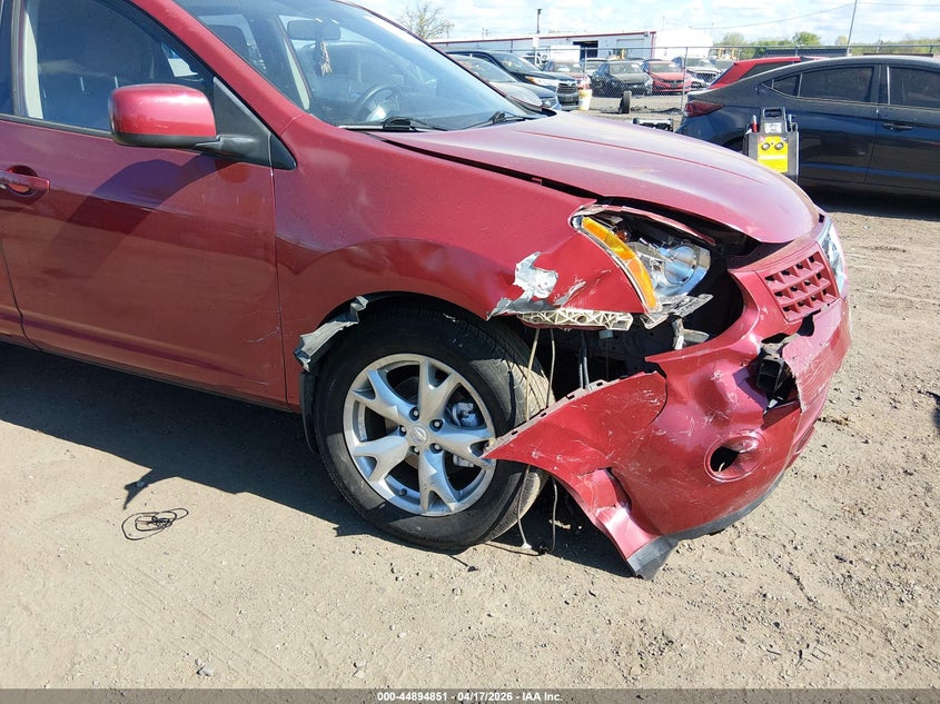 2008 Nissan Rogue VIN JN8AS58V48W124569 IAAI salvage auction — FRONT END, Salvage (New Jersey), sold $400 on 2026-07-13 (photo 6)